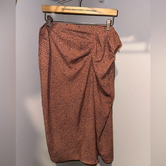 Nine West Casual Skirt - Brown Animal Print, Size XL - Picture 3 of 5